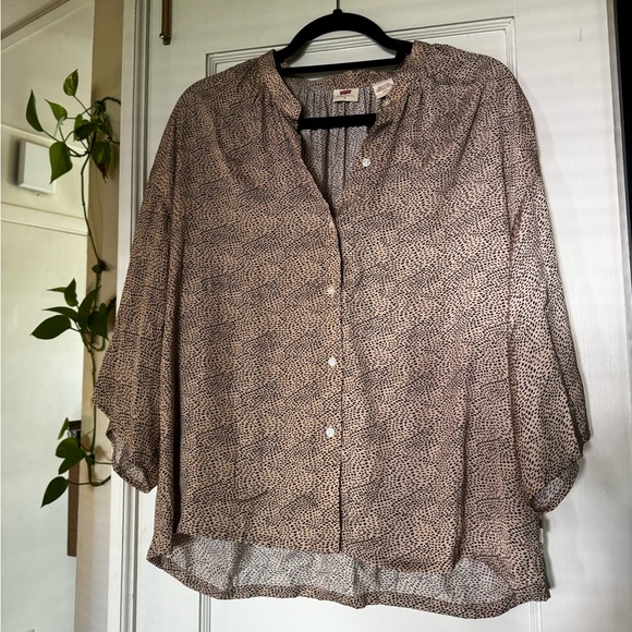 Flowy Patterned Blouse - Picture 3 of 3